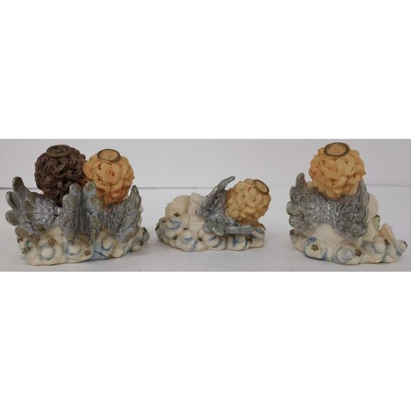 Cherubs - Set of 3 - Resin -  Heavenly Angels ® Vintage 1996 - Picture 2 of 12